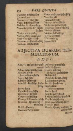 Adjectiva Duarum Terminationum