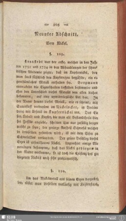 Neunter Abschnitt. Vom Nickel
