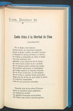 Luca, Esteban de