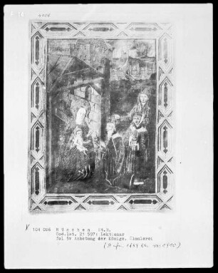 Lektionar für Kloster Weihenstephan angefertigt — Anbetung der Könige, Folio 5verso