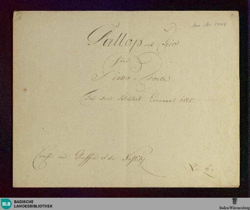 Galops - Don Mus.Ms. 1444 : pf; G