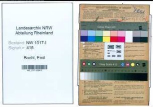 Entnazifizierung Emil Boehl , geb. 03.07.1897 (Kaufmaennischer Angestellter)