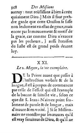 XXI. Le 2. Moyen, la vie exemplaire