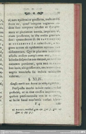 §. XLIV. Caussa morbi haeret in vitio / regiminis
