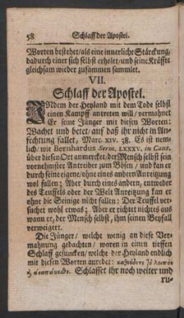 VII. Schlaff der Apostel