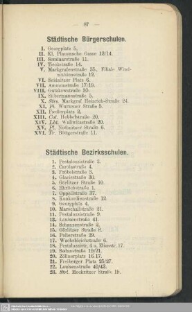 Städtische Bürgerschulen
