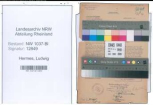 Entnazifizierung Ludwig Hermes , geb. 10.10.1896 (Staedt.Angestellter)