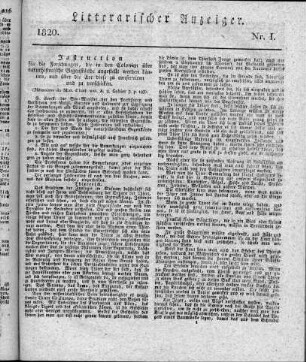 Litterarischer Anzeiger