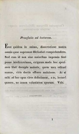 De Heliodori veteris chirurgi fragmentis : dissertatio inauguralis medico-chirurgica