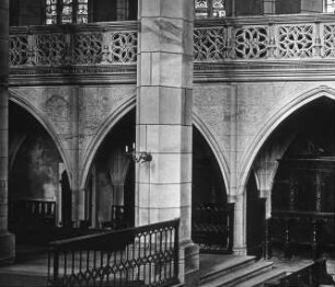 Halle (Saale), Marktkirche St. Marien, Emporen des südl. Seitenschiffes; Nickel Hoffmann; Thomas Rinckler