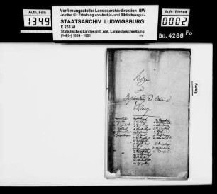 Textkonzept der OAB, allgemeiner Teil, mit zahlreichen Randnotizen und Ergänzungen [in den Handschriften des Oberfinanzrats Memminger und des Kanzleiassistenten Rigel im STB sowie des OAmanns Bilfinger in Waldsee]