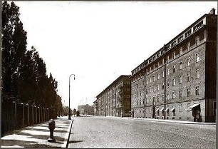 Fischer, Theodor; München - Westend; Wohnblock Leonhard Moll - Straßenansicht