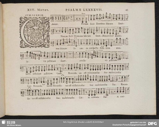 XIV. Cantate Domino canticum novum