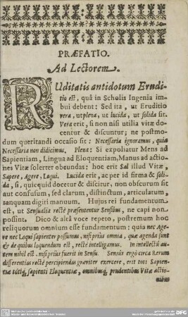 PRAEFATIO. Ad Lectorem.