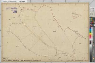 Bracht (Schmallenberg), Umlegung Bracht, Bl.21 Zuteilungskarte Bracht Flur 28