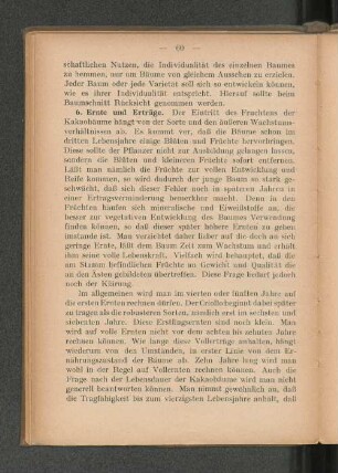 6. Ernte und Erträge.