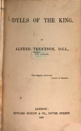Idylls of the king