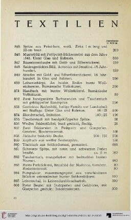 Textilien (Nr. 845-897)