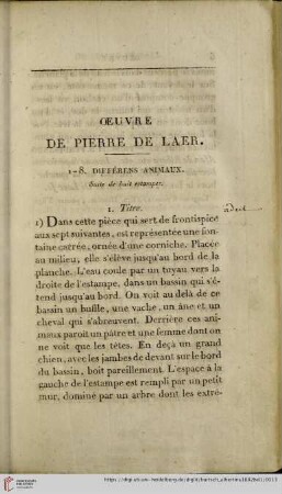 Oeuvre de Pierre de Laer