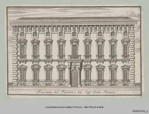 Veduten von Mailand : Ansicht des Palazzo Annoni in Mailand