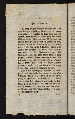 10-29, I. Gesellschaft. - VI. Constitutionen.