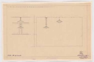Werkbund-Ausstellung, Stuttgart-Weißenhof Einfamilienhaus Typ C 7: Kinderzimmer, Deckenlampe 1:20