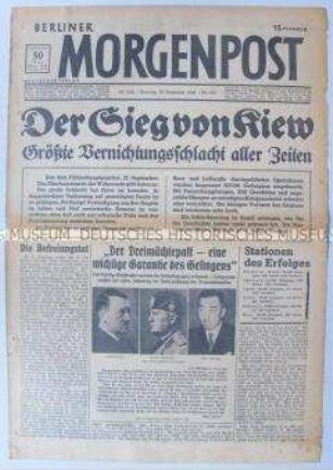 Tageszeitung "Berliner Morgenpost" zur Schlacht um Kiew