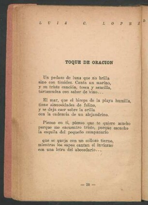 Toque de oración