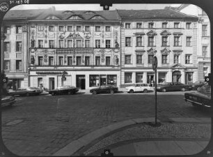 Bautzen, Innere Lauenstraße 6. Wohn- und Geschäftshaus (1709-1720). Straßenfront mit Wohn- und Geschäftshaus, Nr. 4