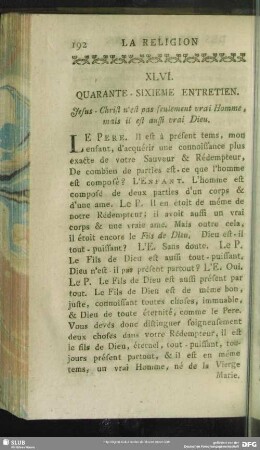 XLVI. Quarante-Sixieme Entretien