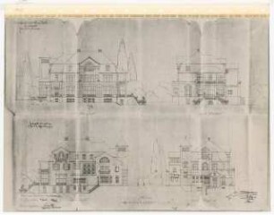 Wissenschaftskolleg zu Berlin (WKB), Berlin-Grunewald Umbau: Ansichten, 1:100