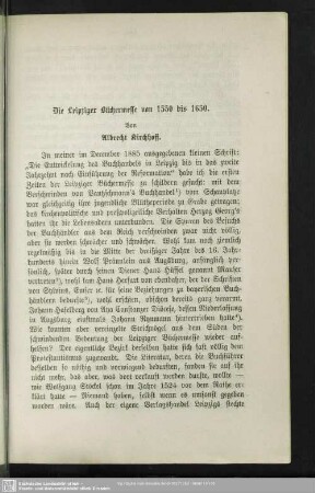Die Leipziger Büchermesse von 1550 bis 1650