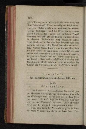 Übersicht der allgemeinen unmittelbaren Pflichten.
