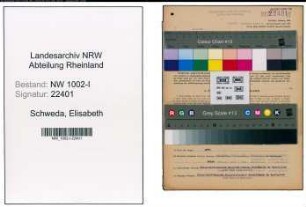 Entnazifizierung Elisabeth Schweda, geb. 16.04.1903 (Kontoristin)