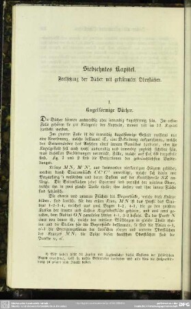 Siebzehntes Kapitel. Fortsetzung der Dächer mit gekrümmten Oberflächen