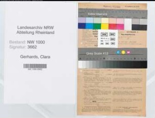 Entnazifizierung Clara Gerhards, geb. 26.01.1902 (Regierungsangest.)