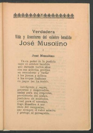 I - José Musolino