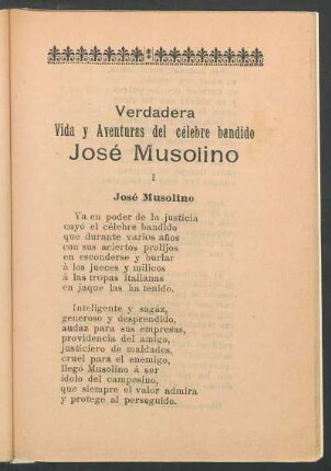 I - José Musolino