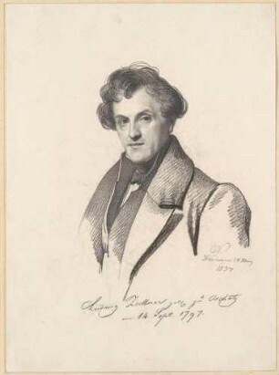 Bildnis Zöllner, Ludwig (1796-1860), Lithograph, Zeichner