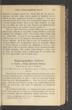 Religionsgeschichtliche Studien in Anschluß an Gloatz, Spekulative Theologie