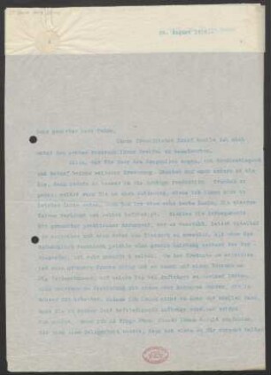 Brief an Robert Oehme : 24.08.1910