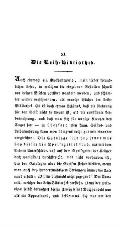 XI. Die Leih-Bibliothek