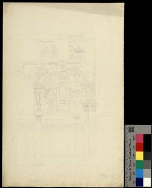Wandaufriss mit Mosaiken in der Capella Palatina in Palermo