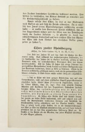 Cäsars zweiter Rheinübergang