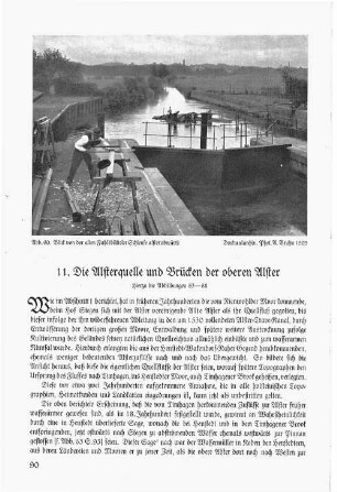 11. Die Alsterquelle und Brücken der oberen Alster