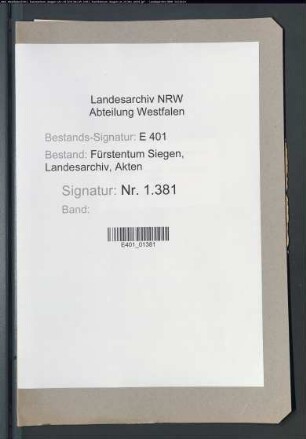 Register der Zunftgenossen des Wüllenweberhandwerks zu Siegen