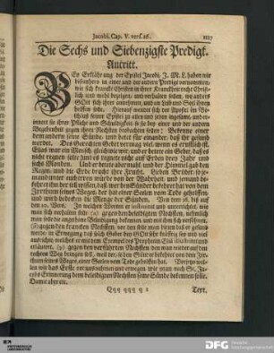 Die Sechs und Siebenzigste Predigt.