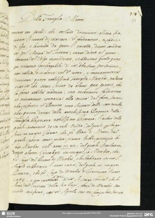Della Famiglia Mattei.