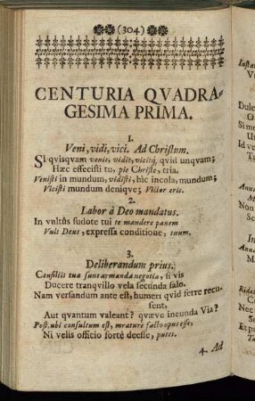 Centuria Quadragesima Prima.