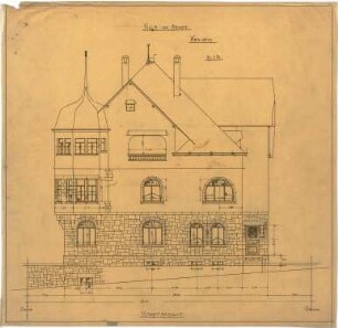 Billing, Hermann; Weinheim, Ehretstr. 9; Haus von Arndt - Vorderfassade (Ansicht)